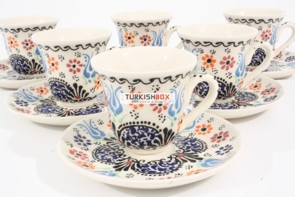 Ceramic Turkish Coffee Cups White