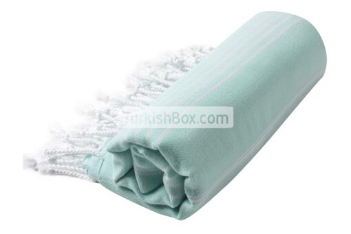 Turkish Bath Beach Towel Cacala Peshtemal Aquamarine