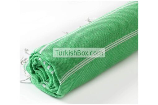 Turkish Bath Beach Towel Cacala Peshtemal Green