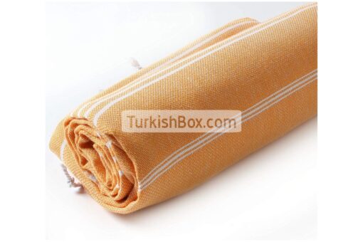Turkish Bath Beach Towel Cacala Peshtemal Orange