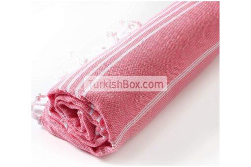 Turkish Bath Beach Towel Cacala Peshtemal Pink