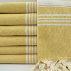 Best Turkish Bath Towels Sydney Peshtemal Yellow (1)