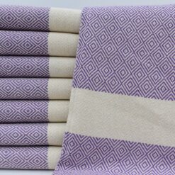Buy Turkish Bath Towels Istanbul Peshtemal Purple (8)
