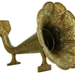 Gramophone Speaker Antique Gold (1)