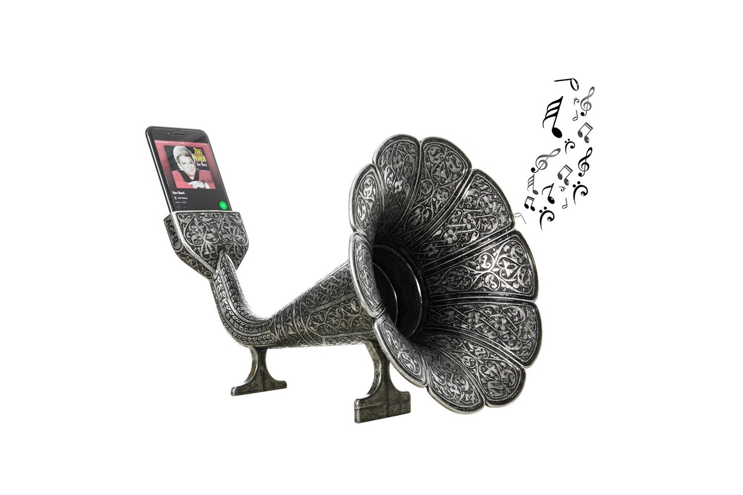 Antique Gramophone for I Phone Mobile Wireless Outdoor Musical Player Speaker.