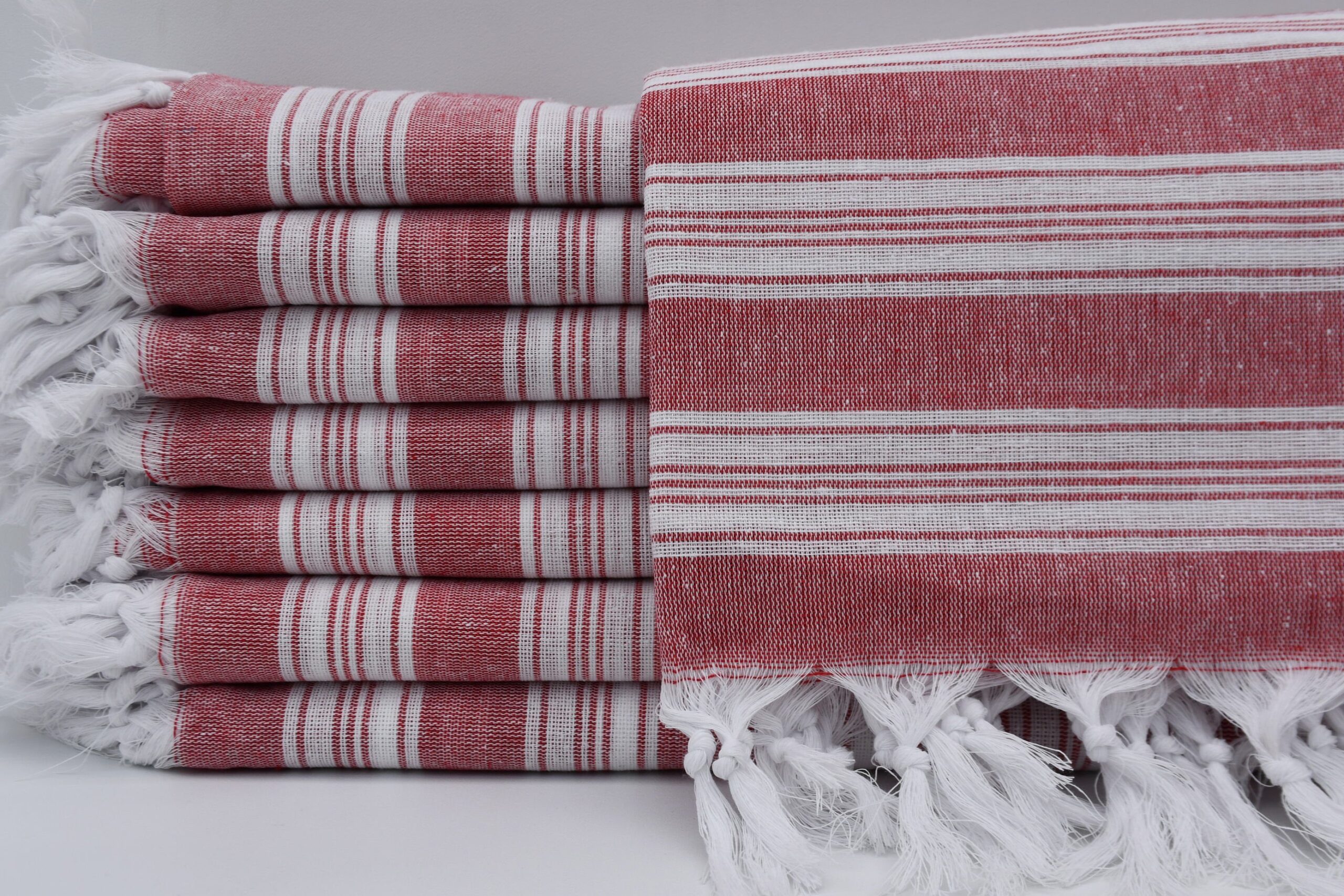 Pestemal Cloth Hamam Cloth Sauna Towel Plaid Hand Towel Check Red New 