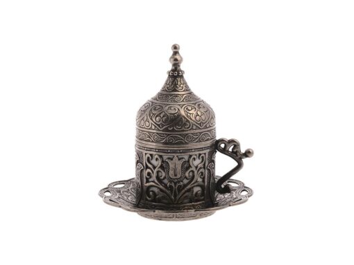 Tulip Collection Turkish Coffee Cup Dark Silver