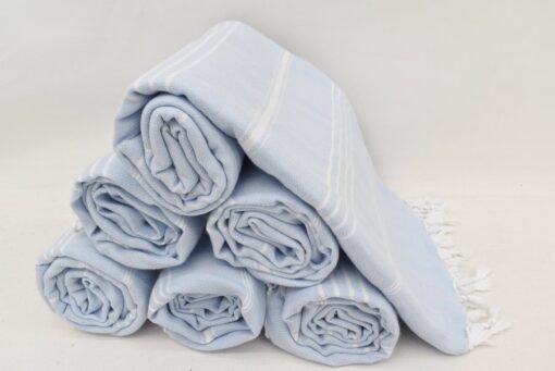 Turkish Bath Towels Melissa Peshtemal Baby Blue (3)