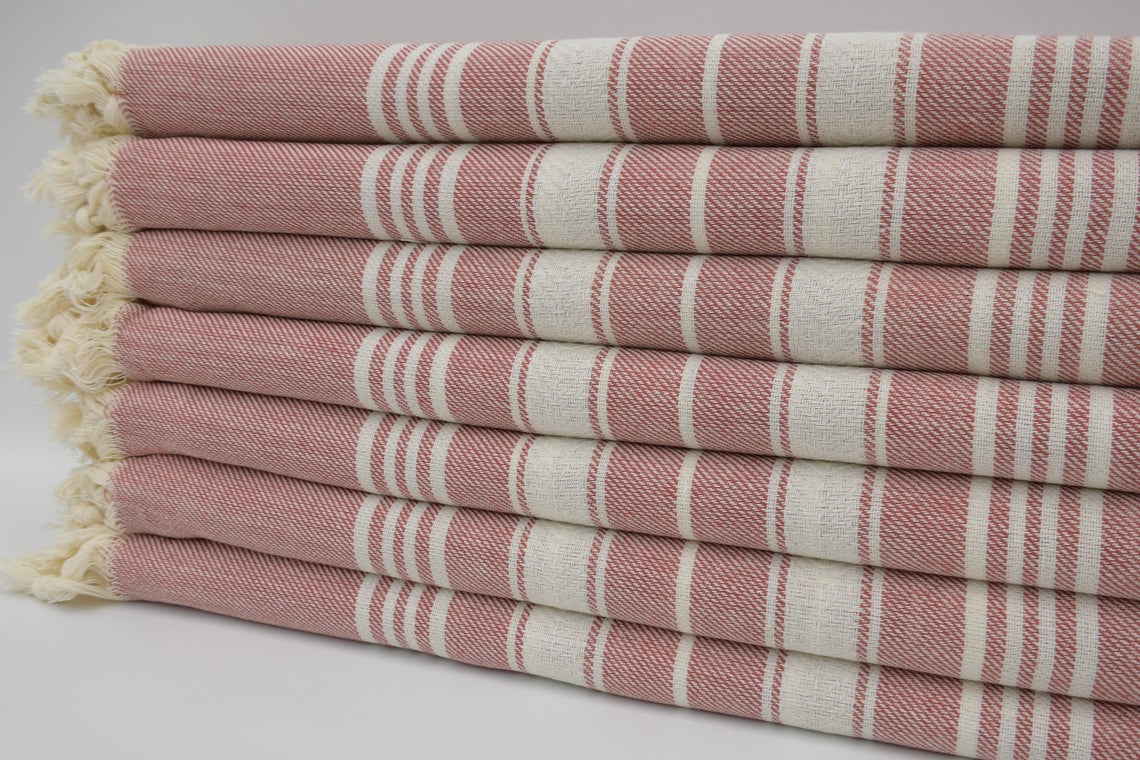 burgundy bath towels