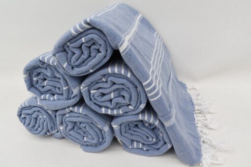 Turkish Beach Towels Melissa Peshtemal Petrol Blue (9)