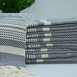 Turkish Cotton Towels Angora Peshtemal Grey (5)