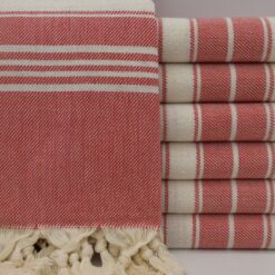Turkish Towels Bed Bath and Beyond Sydney Peshtemal Red (2)