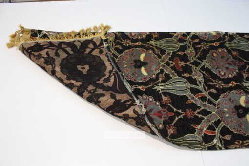 Black Turkish Tulip Patterned Floral Table Runner valentines gifts for her