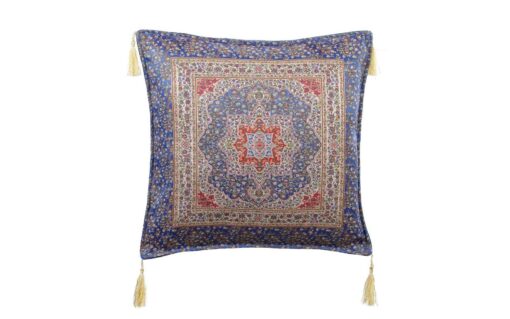 Blue Silk Ceramic Tapestry Turkish Pillow Cover