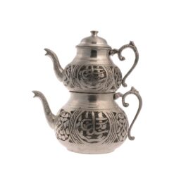 Copper Turkish Tea Pot Dark Silver Medium