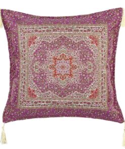 Purple Silk Ceramic Tapestry Turkish Pillow Cover