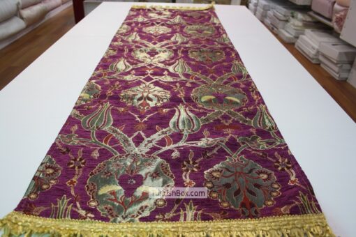 Purple Turkish Tulip Patterned Floral Table Runner mothers day gifts