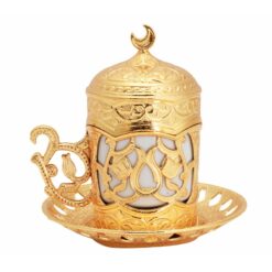 Queen Collection Turkish Coffee Cup Shiny Gold