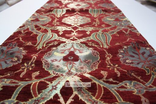 Red Turkish Tulip Patterned Floral Table Runner gifts for mom