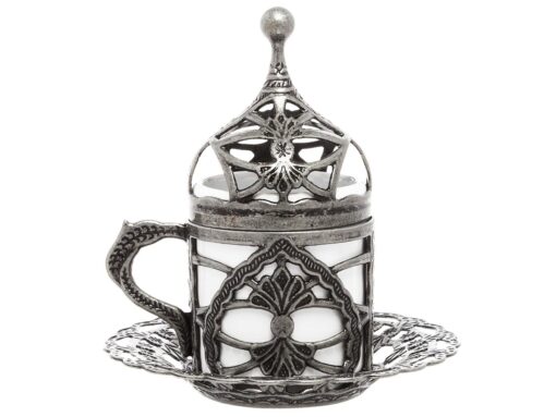 Roxolena Collection Turkish Coffee Cup Dark Silver