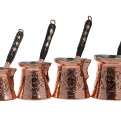 Mother of Pearl Turkish Coffee Pots Copper
