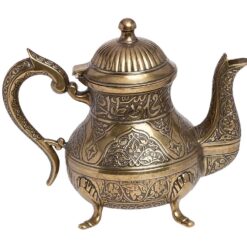 Decorative Turkish Teapot Antique Green