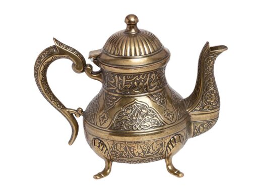 Decorative Turkish Teapot Antique Green