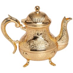 Decorative Turkish Teapot Shiny Gold