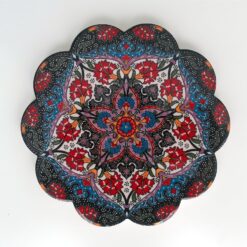Fethiye Turkish Ceramic Trivet Black