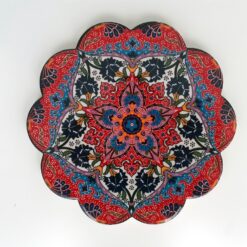 Fethiye Turkish Ceramic Trivet Red