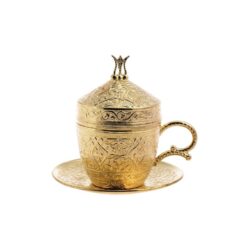 Acar Shiny Gold Cappucino Cup