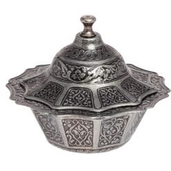 Acar Turkish Delight Bowl Dark Silver