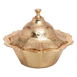 Acar Turkish Delight Bowl Shiny Gold