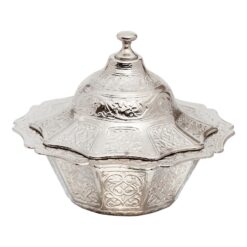 Acar Turkish Delight Bowl Shiny Silver