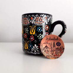 Black Turkish Ceramic Mug