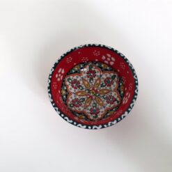 Red Turkish Ceramic Bowl
