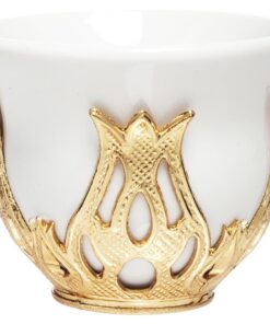 Turkish Mirra Coffee Cup Shiny Gold