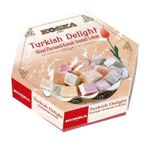 Mixed Flavoured Turkish Delight 250 g