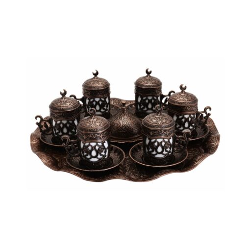Queen Collection Turkish Coffee Set for 6