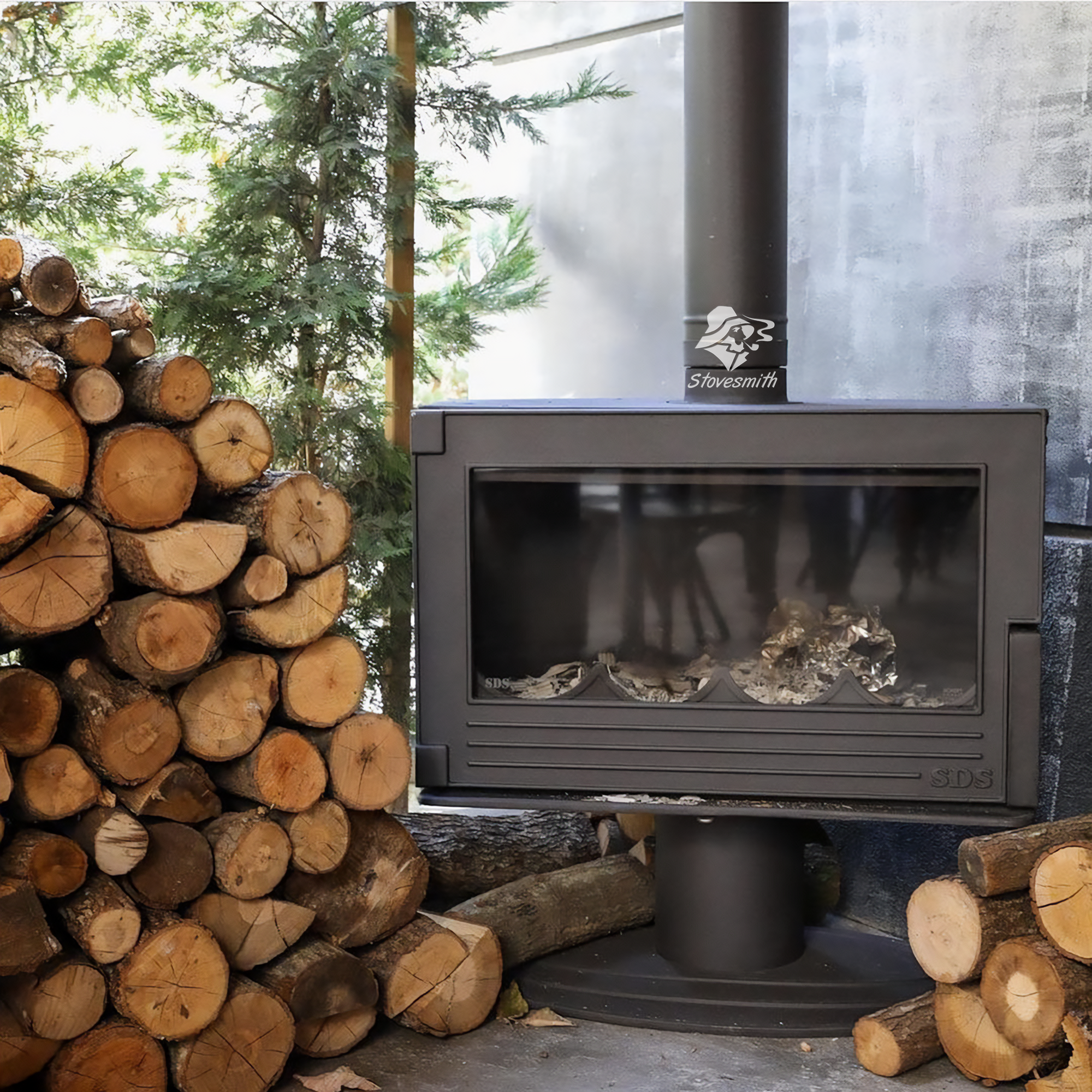 Plasma Wood Burning Stove - TurkishBOX  Wood burning stove, Wood heater,  Cast iron stove